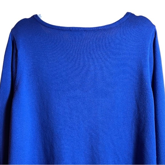 Belle By Kim Gravel Can’t Stop Wearing It Sweater. Lapis Blue. Size 2X - Picture 4 of 10